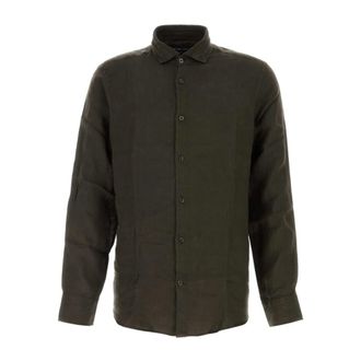 Frescobol Carioca Casual Shirts, male, Brown, Size: XL Antonio Linen Shirt