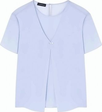 Emporio Armani Techno Georgette Two Piece Effect Blouse