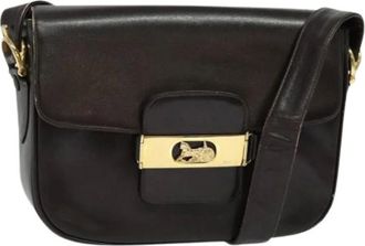 Celine Pre-owned Shoulder Bags, female, Brown, Size: ONE SIZE Pre-owned Leather celine-bags