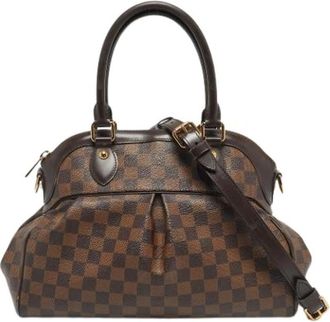 Louis Vuitton Pre-owned Vintage Canvas Handtas - Dames - Vintage Handtas - Bruin - ONE Size - Vintage