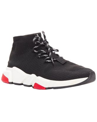 Balenciaga Mens Cotton Speed Logo Laced Sock Sneaker (Authentic Pre-Loved)