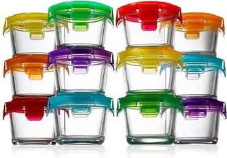 Nutrichef Glass Round 12Pc Container Sets