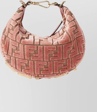 Fendi fendigraphy mini jacquard shoulder bag