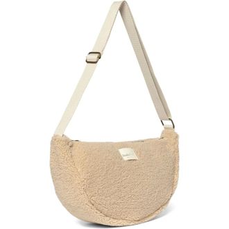 Studio Noos Teddy Adult Crossbody Tas - Dames - Tassen - Beige - Maat: ONE Size Wol