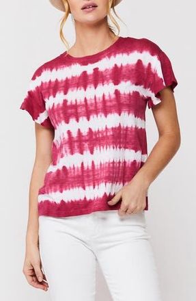 Velvet Heart Fanna Crewneck T-Shirt in Wine Tie Dye at Nordstrom Rack, Size X-Small