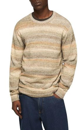 Lucky Brand Space Dye Cotton Blend Crewneck Sweater in Multi Combo at Nordstrom, Size Xx-Large