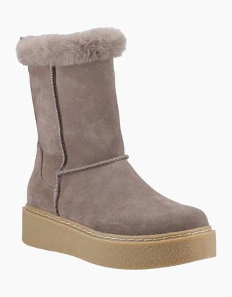 Hush Puppies Womens Becca Womens Calf Boots - Brown - Size: 6