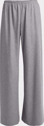 The Row Gala Wool Wide-Leg Pull-On Pants