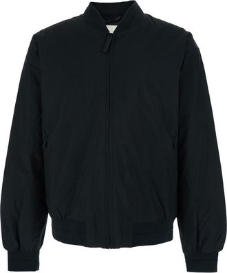 Calvin Klein Hero Black Bomber Jacket With Bomber Collar And Two Front Welt Pockets In Tech Fabric Man