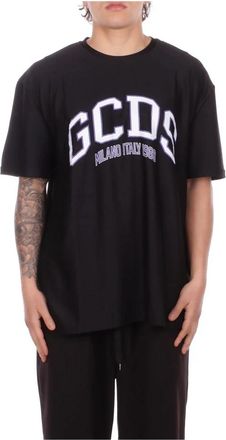 GCDS Logo T-shirt - Heren - T-shirts - Zwart - M - Polyester - Tops