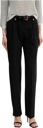 Versace Jeans Couture Slim-fit Broeken - Dames - Slim Fit Broeken - Zwart - S - Leer - Broeken