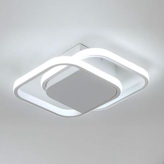 OEM L&aacute;mpara De Techo Led Moderna, Luz Blanca Fr&iacute;a De 6500k, Dise&ntilde;o Cuadrado Minimalista Para Cocina, Pasillo, Sala De Estar Y Dormitorio [clase Energ&eacute;tica