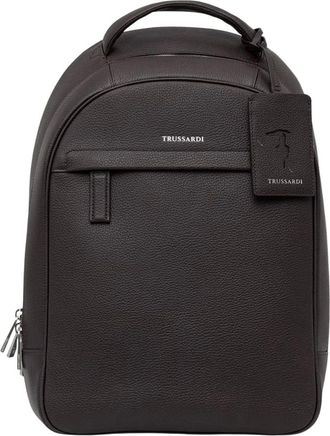 Trussardi Rugzak - Heren - Tassen - Bruin - Maat: ONE Size Leer