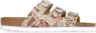 Rohde Multicolor damesandaal met twee banden - Dames - Sandalen - Veelkleurig - 35 EU - Su&egrave;de - Schoenen
