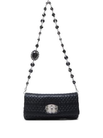 Miu Miu 2010 matelassé schoudertas - Zwart