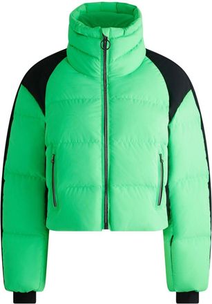 Fusalp Navy ski jacket - women - Polyamide/Polyurethane/Elastane/Duck Feathers/Polyamide/Duck Down - 42 - Green