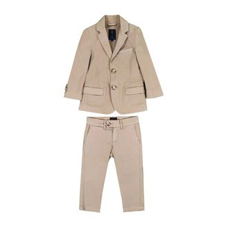 Fay Cotton Suit - male - Fay - Kids Suits - Beige - 2 Y - Kids