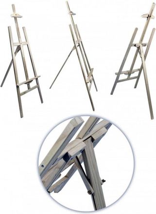 Trade Shop Trade Shop - Cavalletto Artistico Supporto Per Pittura Tela Pieghevole Legno 120cm Disegno