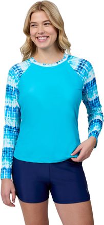 Free Country Womens Long Sleeve Swim Shirt