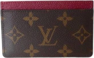 Louis Vuitton Pre-owned Wallets, female, Brown, Size: ONE SIZE Pre-owned Card Case