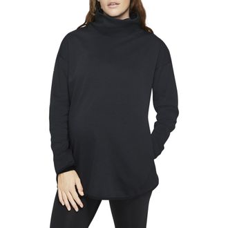 Nike Maternity Reversible Pullover in Black/Black/White at Nordstrom Rack, Size X-Small