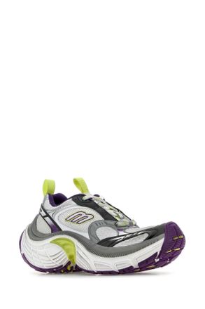 Balenciaga Womens Multicolor Mesh And Rubber 6xl Sneakers Whtgreyprplflye