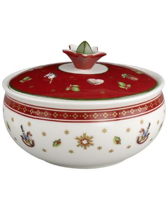 Villeroy & Boch Christmas Toys Delight 12oz Covered Sugar Bowl