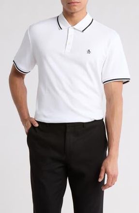 Original Penguin Contrast Tipped Polo in Bright White at Nordstrom Rack, Size Xx-Large