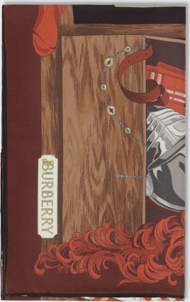 Burberry Foulard Wardrobe quadrato in seta con stampa Equestrian Knight