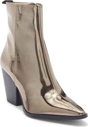 Karl Lagerfeld Kortini Pointed Toe Bootie in Pewter at Nordstrom Rack, Size 5.5