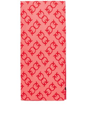 Pinko Sciarpa Love Birds jacquard - Rosa