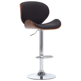vidaXL Taburete De Cocina Cuero Sint&eacute;tico Negro Vidaxl