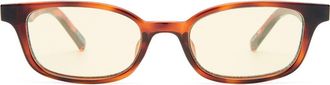 Le Specs Gender Inclusive Echelon 52mm Rectangle Sunglasses in Toffee Tort at Nordstrom