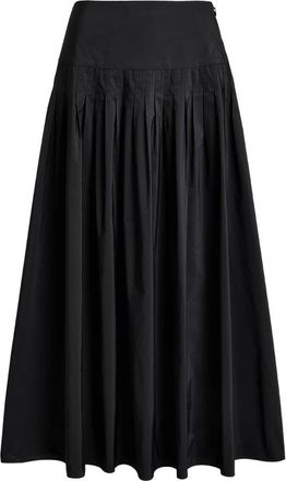Ralph Lauren Pleated Flared Maxi Skirt