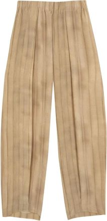 Cortana Fedra pleated print trousers - Beige