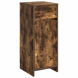 vidaXL Mueble De Cuarto De Ba&ntilde;o Roble Ahumado 35 X 36,5 X 85 Cm Vidaxl