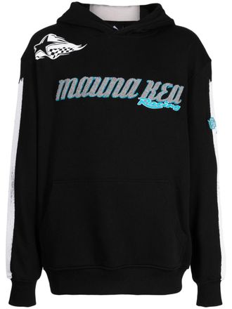 Mauna Kea Racing Team cotton hoodie - men - Cotton - M - Black