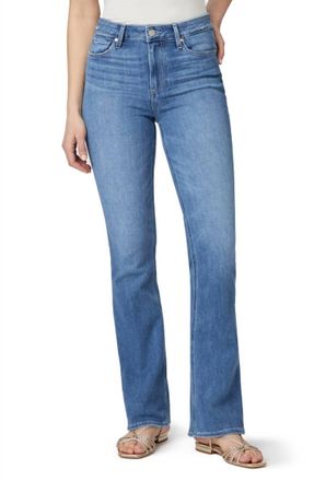 Paige High Rise Laurel Canyon 32In Jean In Bellflower Distressed