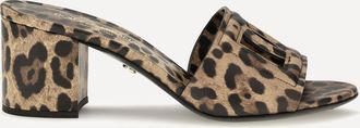 Dolce & Gabbana Sandali Mules leopardati Woman 38.5