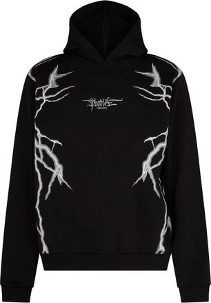 Phobia Archive Lightning Balaclava Hoodie - Heren - Hoodies - Zwart - M - Katoen - Hoodies & sweatvesten