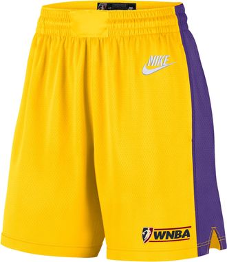Nike (WMNS) Nike Los Angeles Sparks Court Origins Dri-FIT Victory Knee-Length Shorts Amarillo Field Purple White IO7965-728