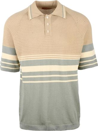 Daniele Fiesoli Polo in tricot - Heren - Polos - Veelkleurig - L - Katoen - Tops