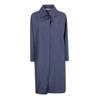 Herno Single-Breasted Coats, female, Blue, Size: L Herno Coats Blue