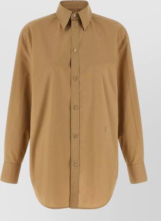 Saint Laurent cassandre shirt buttoned cuffs curved hem