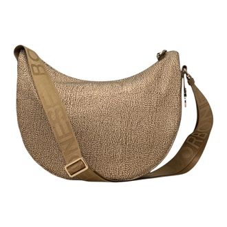 Borbonese Dames, Tassen, Beige, Maat: ONE Size Leer