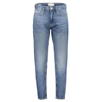 Calvin Klein Slim Fit Jeans, male, Blue, W28 L32, Blue Cotton Regular Taper Jeans