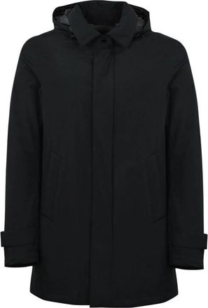 Herno Waterdichte Carcoat met Gore-Tex Membraan - Heren - Zomerjassen - Zwart - L - Jassen