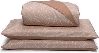Foppapedretti Foppapedretti - Notte & Natura Sacco Copripiumino letto matrimoniale completo di 2 federe Onda Pesca 100% cotonePercalle, Made in Italy
