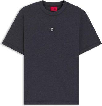 HUGO BOSS Stacked-logo T-shirt in a cotton blend