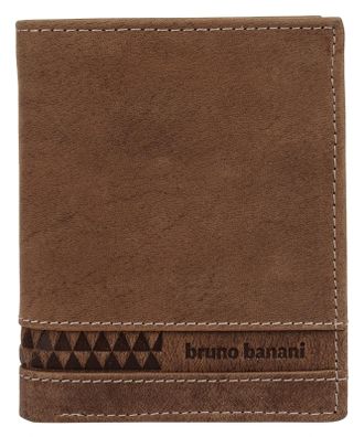 Bruno Banani Geldb&ouml;rse BRUNO BANANI, Herren, braun (cognac), Leder, unifarben, Kleinlederwaren Geldb&ouml;rse, echt Leder